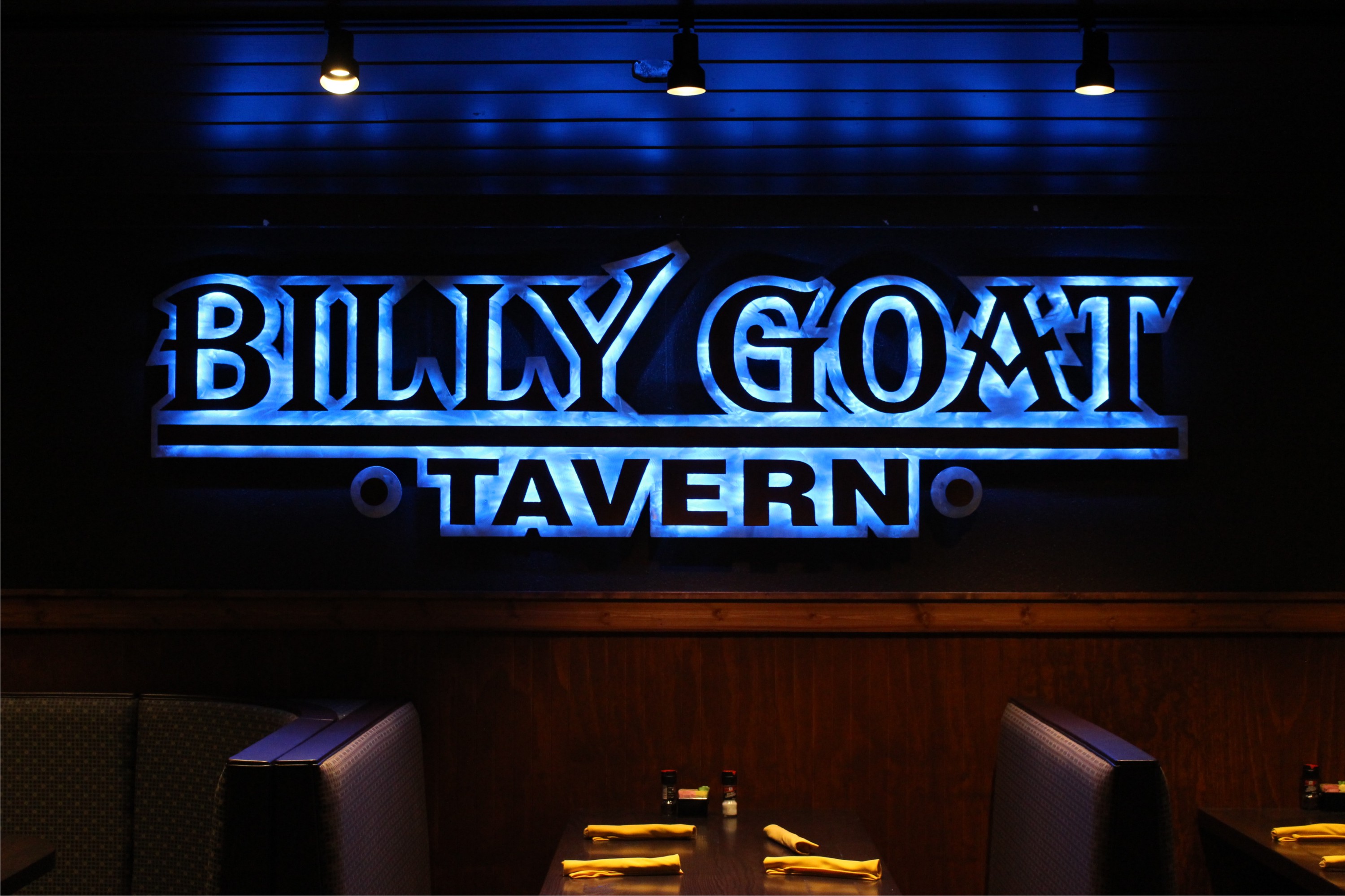 Billy Goat Tavern interior sign. Pigeon Forge, TN.